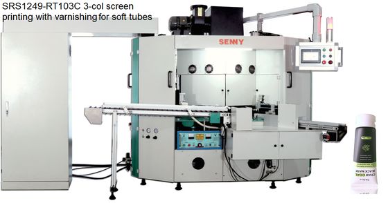 SRS1249-DR3CH Máquina de Hot Stamping Automática 4 Estações 3 Cores Alta Durabilidade