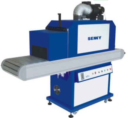 Máquina de cura UV UV200RF para recipientes de plástico com correia de aço inoxidável