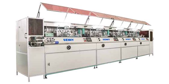 Sistema de controlo PLC da impressora de ecrã de garrafas de plástico 70pcs/min