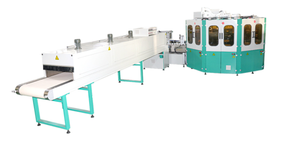 40 PC/min Máquina de impressão de tela IR automática de recipiente