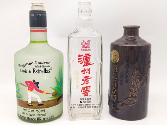 Máquina de Serigrafia Totalmente Automática 2400pcs/Hr Para Recipientes de Garrafas de Vidro Altura 50-350mm Baixo Investimento Inicial