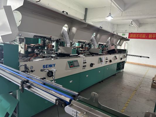 85pcs/min Botella de vidro Multicolor Impressora de tela automática Linear Tipo Equipamento de metal