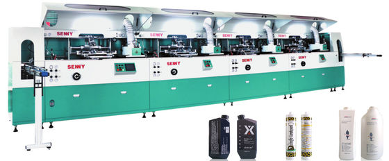 Máquina de impressão da tela da cor do OEM 6000pcs/Hr 8 para o recipiente
