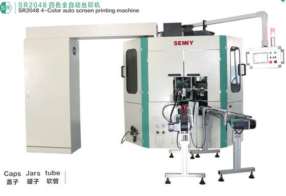 Equipamento de impressão automático da tela de 4 cores, impressora giratória da tela do GV 50pcs/Minute