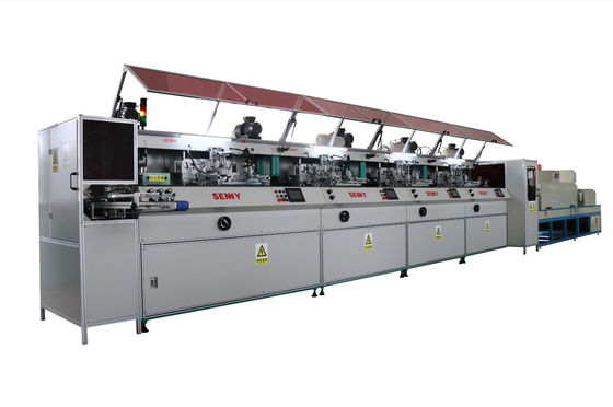 4 máquina de impressão multicolorido 350x250mm da tela da estação 2400pcs/Hr da cor 4