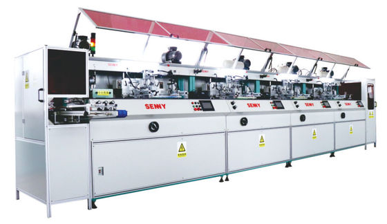 certificação do CE da máquina de impressão da tela de seda da garrafa da cor 6000pcs/Hr 12
