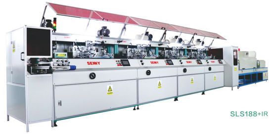 5 equipamento de impressão 300x250mm da tela da garrafa da estação 6000pcs/Hr