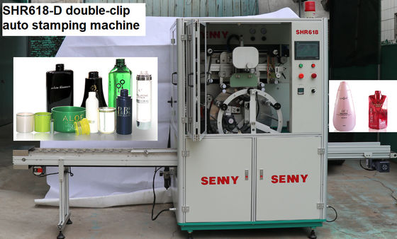 Máquina automática de estampagem a quente de 170x100 mm, impressora de folha de ouro de 3000 pcs / hora