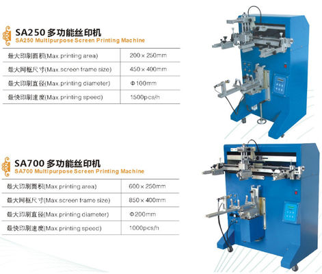 Máquina de serigrafia semiautomática com 1000pcs/hr para seda