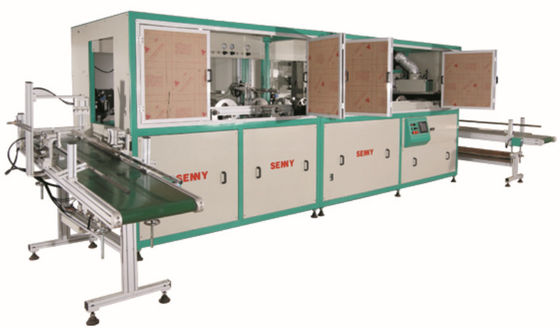 1 máquina de impressão totalmente automático 1000pcs/Hr da tela da estação 900x250mm para a cubeta