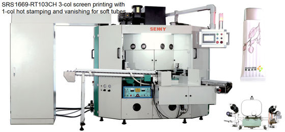5 máquina imprimindo automática da estação 50Hz, 70pcs/Min Silk Screen Equipment