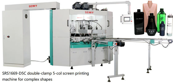 máquina de impressão multicolorido da tela de 1800pcs/Hr 6bar para a garrafa redonda