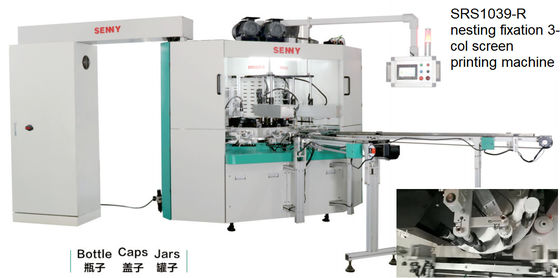 250x160mm 30pcs/Min Multicolor Screen Printing Machine para o tampão