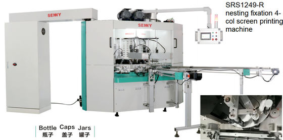 servocontrol automático da máquina de impressão da tela da garrafa da cor de 380V 60HZ 4
