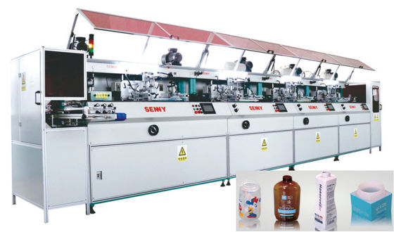 máquina de impressão de 300*250mm 100pcs/Min Fully Automatic Silk Screen multicolorido