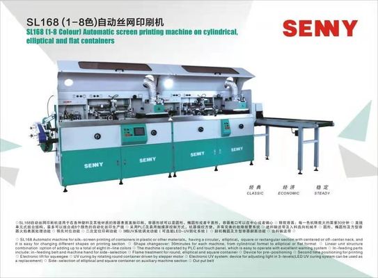 80 peças/min 8 cores Máquina de serigrafia totalmente automática