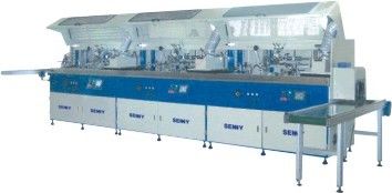 Máquina de serigrafia de formas complexas com impressão a quente e função de rotulagem