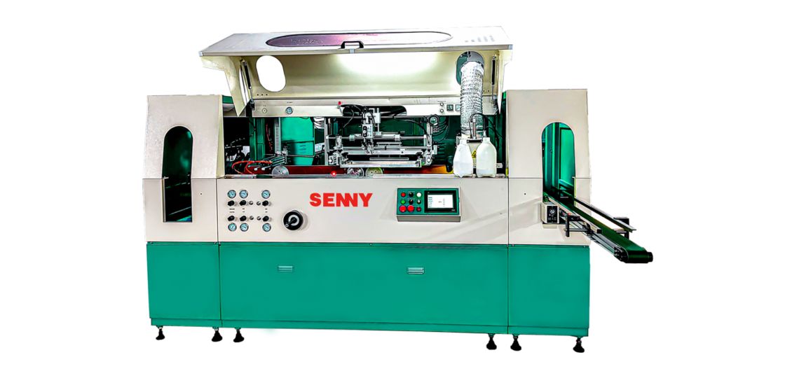 Máquina de serigrafia UV para balde redondo de plástico de 1-2L, 50 peças/min, 1-8 cores