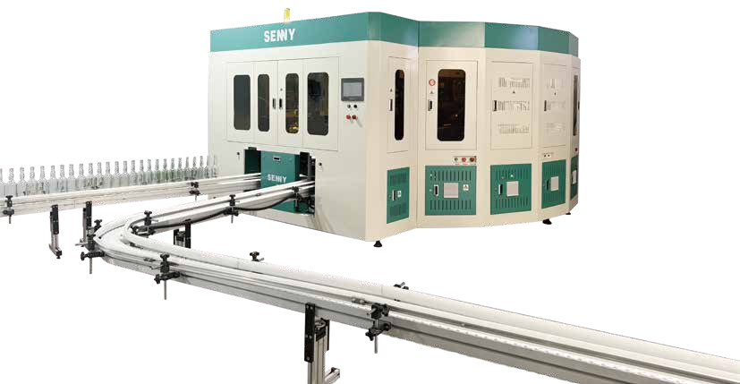 Sistema de Impressão em Círculo Completo em Máquina de Hot Stamping de Garrafas de Vidro de 6 Cores para Apresentação Contínua de Padrões