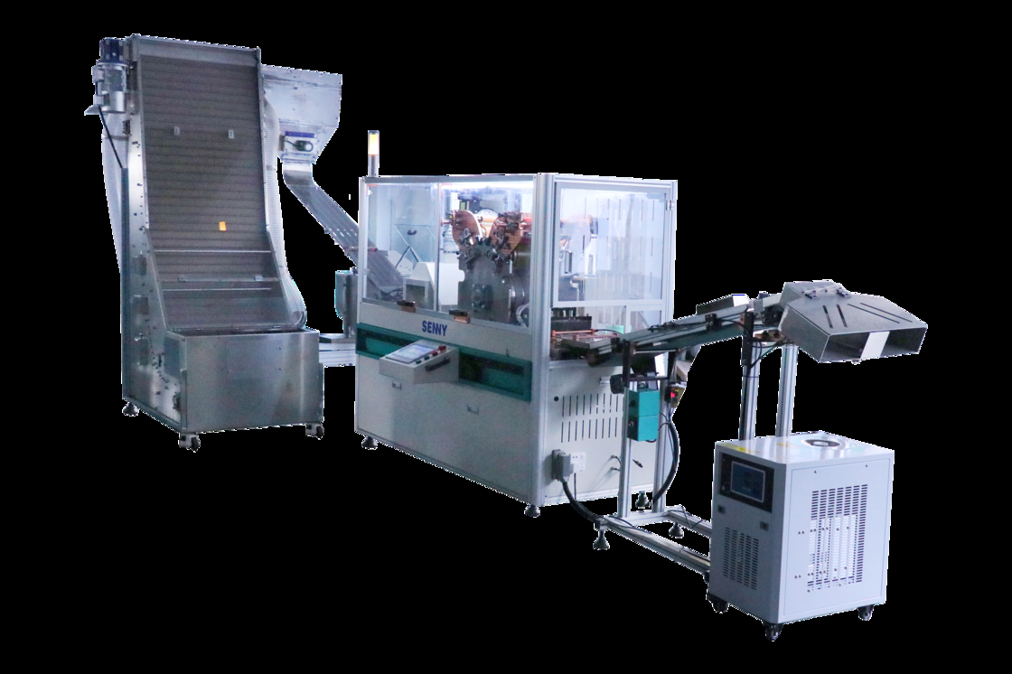 Máquina de impressão offset de alta velocidade para tampas de plástico de 4 cores, 3200 peças/min