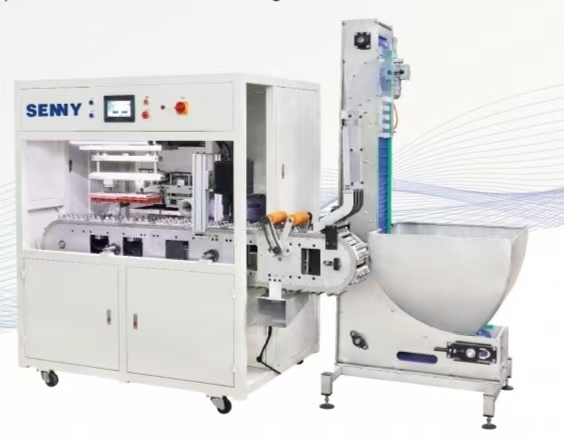Máquina de impressão automática de 2 cores para tampas de garrafas de plástico de 28 a 38 mm de diâmetro