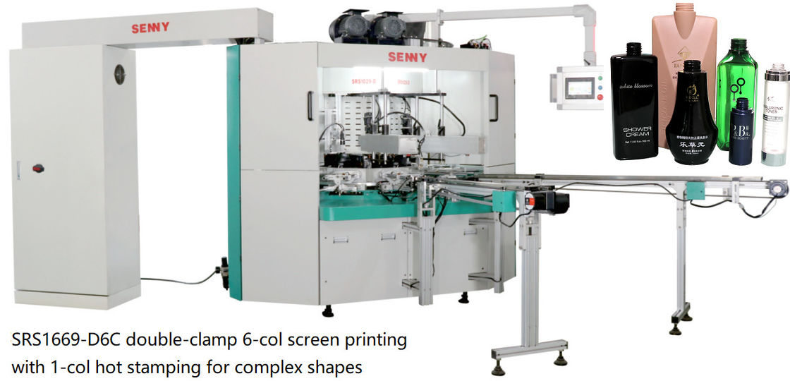 6 ISO da estação 25pcs/Min Multicolor Screen Printing Machine para o tampão