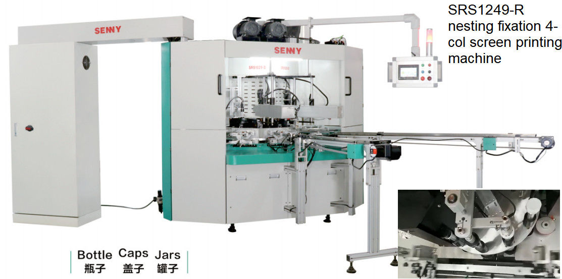 servocontrol automático da máquina de impressão da tela da garrafa da cor de 380V 60HZ 4