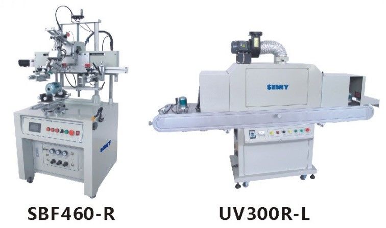 Máquina de impressão de tela de seda semi-automática de cura UV para filtro de óleo de automóvel