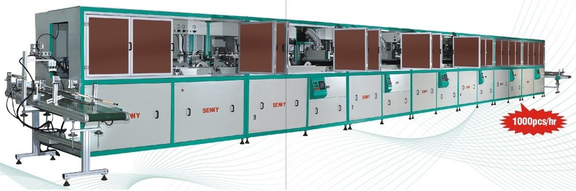 Máquina de impressão automática da tela da cubeta redonda de 5~30 litros para baldes 12 cores