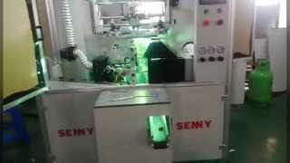 Máquina de serigrafia UV para frascos redondos SRS818